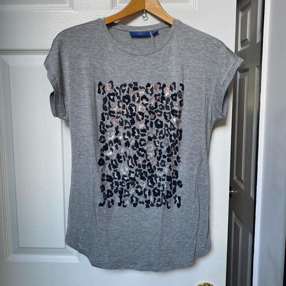 Apt. 9 Beaded Cheetah Print Shirt - Picture 1 of 5